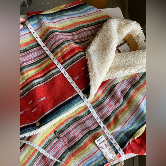 Wrangler x Lainey Wilson Sunburn Aztec Coat Rodeo Ben Faux Sherpa sz XL NWT - Picture 11 of 11